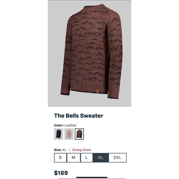 Obermeyer The Bells Merino Wool Alpaca Blend Men's Sweater - Size XL NWT $189‎ - Picture 5 of 16